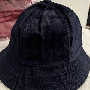 Black and Maroon Corduroy Bucket Hats
